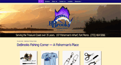 Desktop Screenshot of debrooksfishingcorner.com